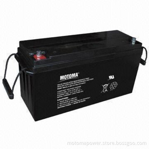 12V VRLA Rechargeable Battery with 150Ah Capacity, Suitable for Solar and Wind Energy System